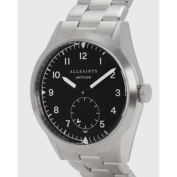 Allsaints Australia Mens Untitled V Stainless Steel Watch Silver AU62-038